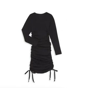 Katie J NYC Livi Dress, Ribbed, Black SIZE M